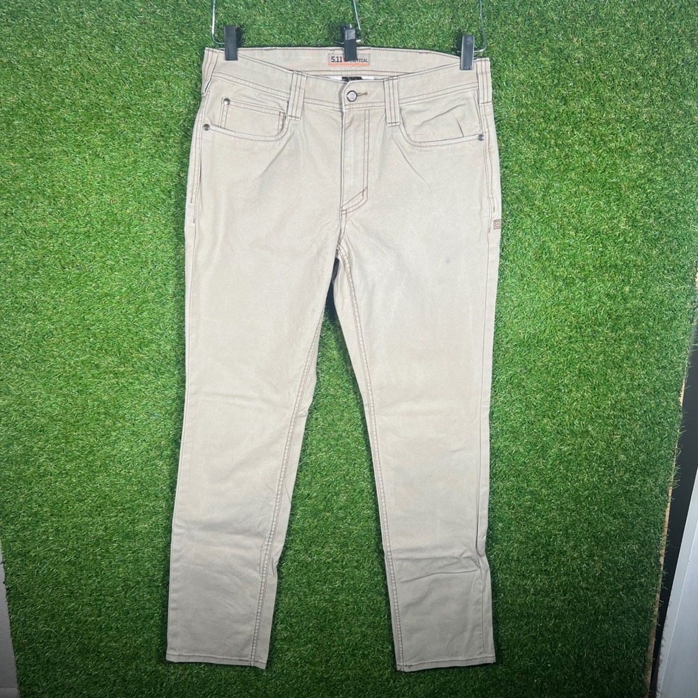 5.11 Tactical Mens Defender-Flex Slim Fit Pants Khaki Tan‎ 32x34